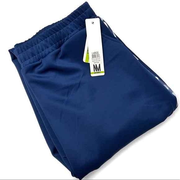 Nicole Miller Sport Jogger Dark Teal Scuba Stripe Size Large - Picture 3 of 10